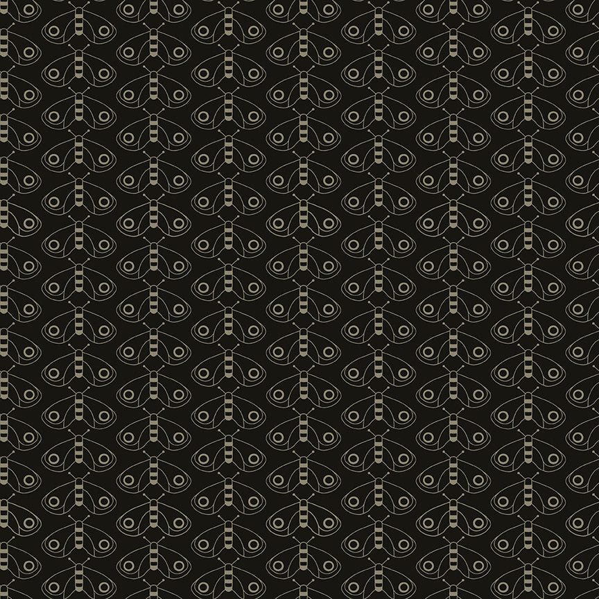 For The Love of Nature - Moths Black