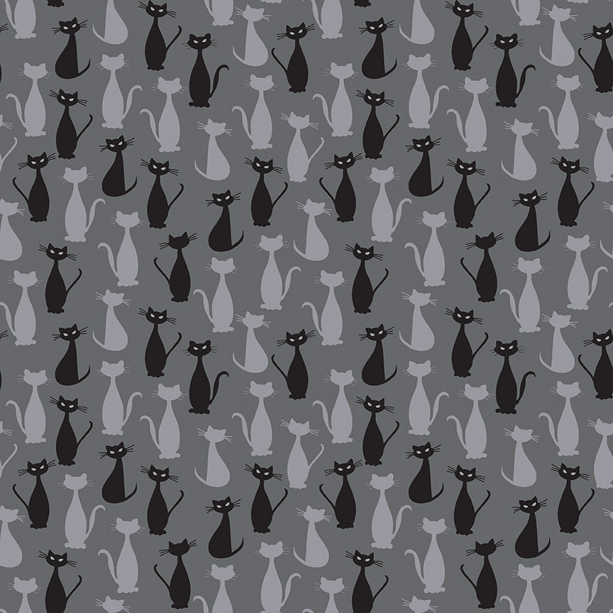 Spooky Hallow - Cats Charcoal