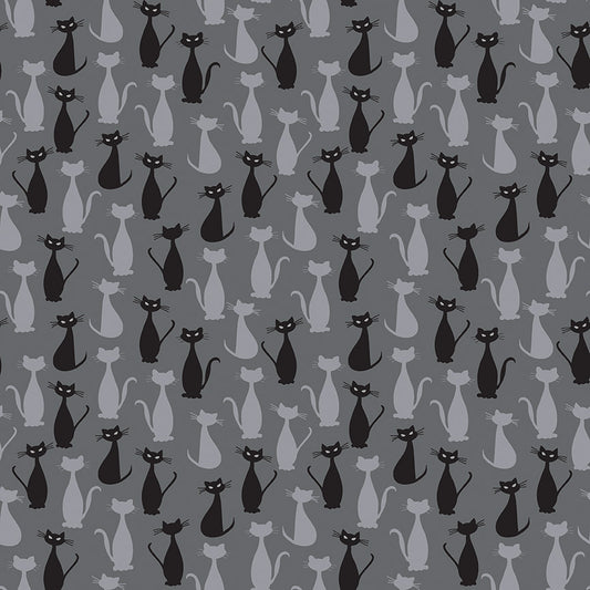 Spooky Hallow - Cats Charcoal